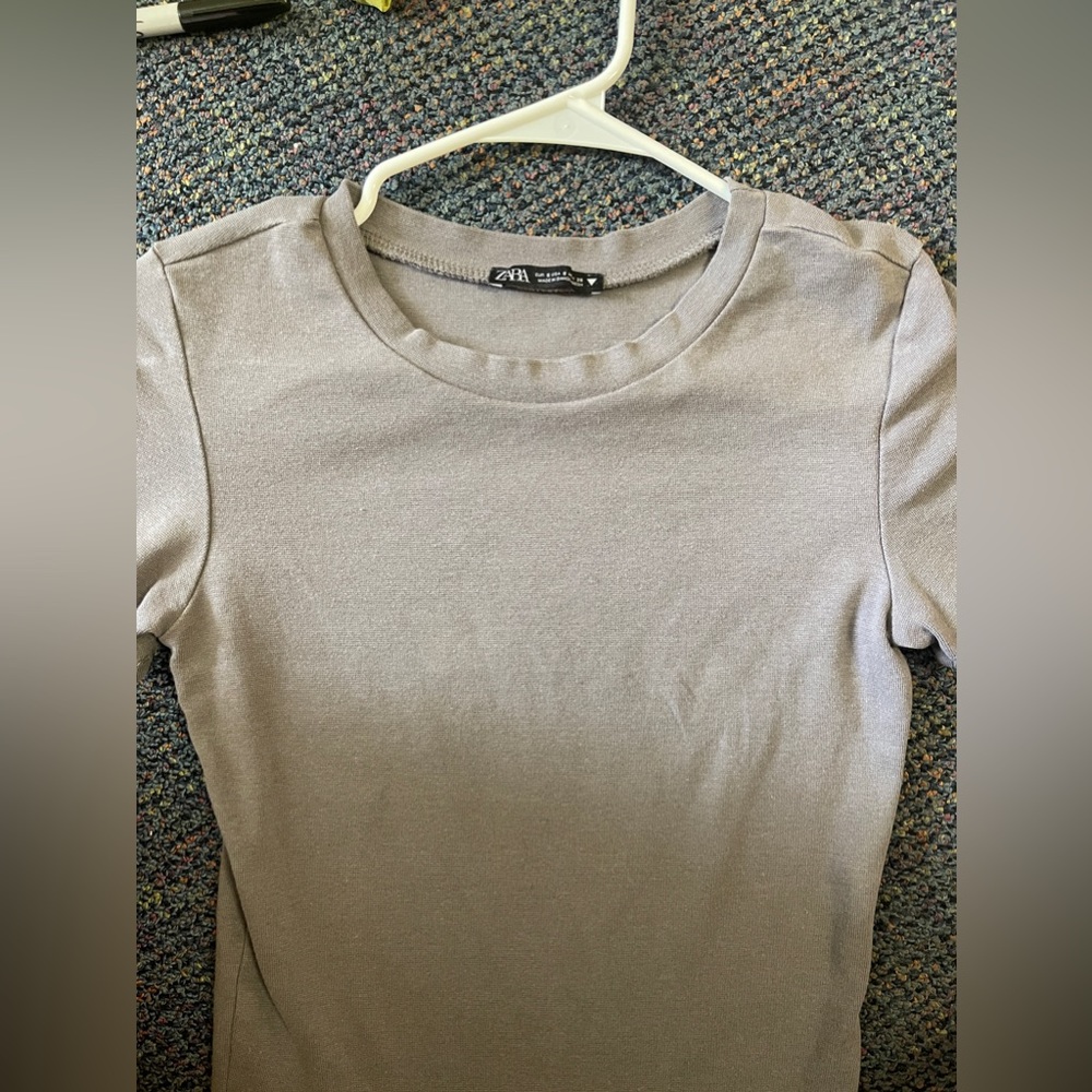 Grey ZARA top